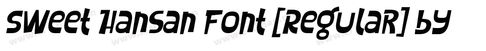 Sweet Hansan Font [Regular] by 7NTypes字体转换